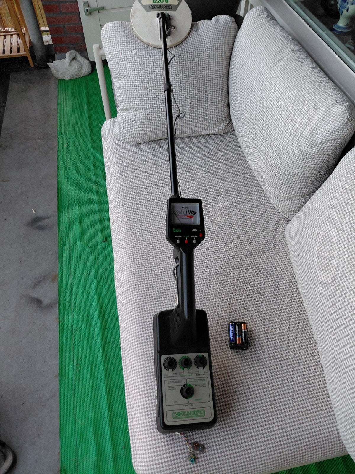 Metaaldetector C.Scope 1220- B, Hobby en Vrije tijd, Metaaldetectors, Ophalen of Verzenden, Gebruikt, C-scope, Instelbare gevoeligheid