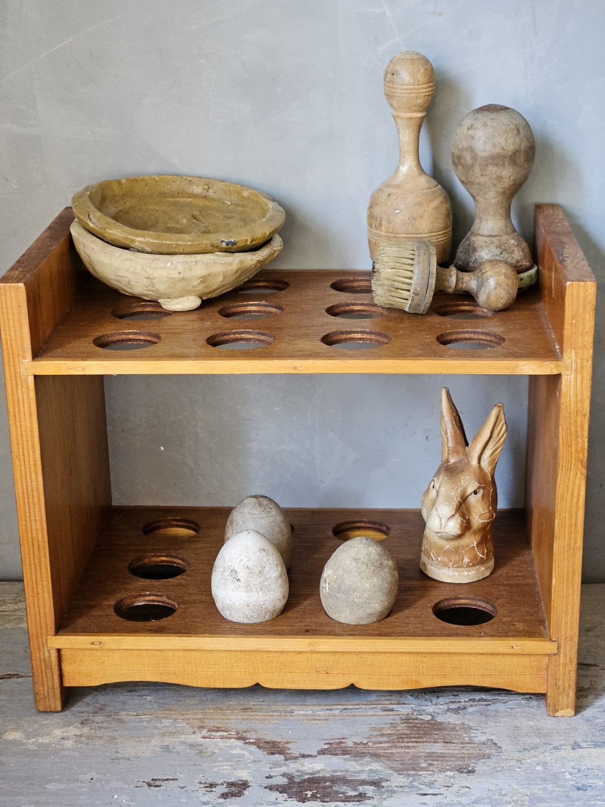 Brocante eierrekje, Gebruikt, Verzenden, ., Minder dan 50 cm
