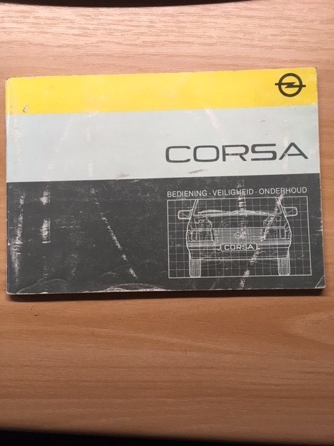 Opel Corsa Handleiding 1986 NL - Bediening, Onderhoud  NL, Ophalen of Verzenden