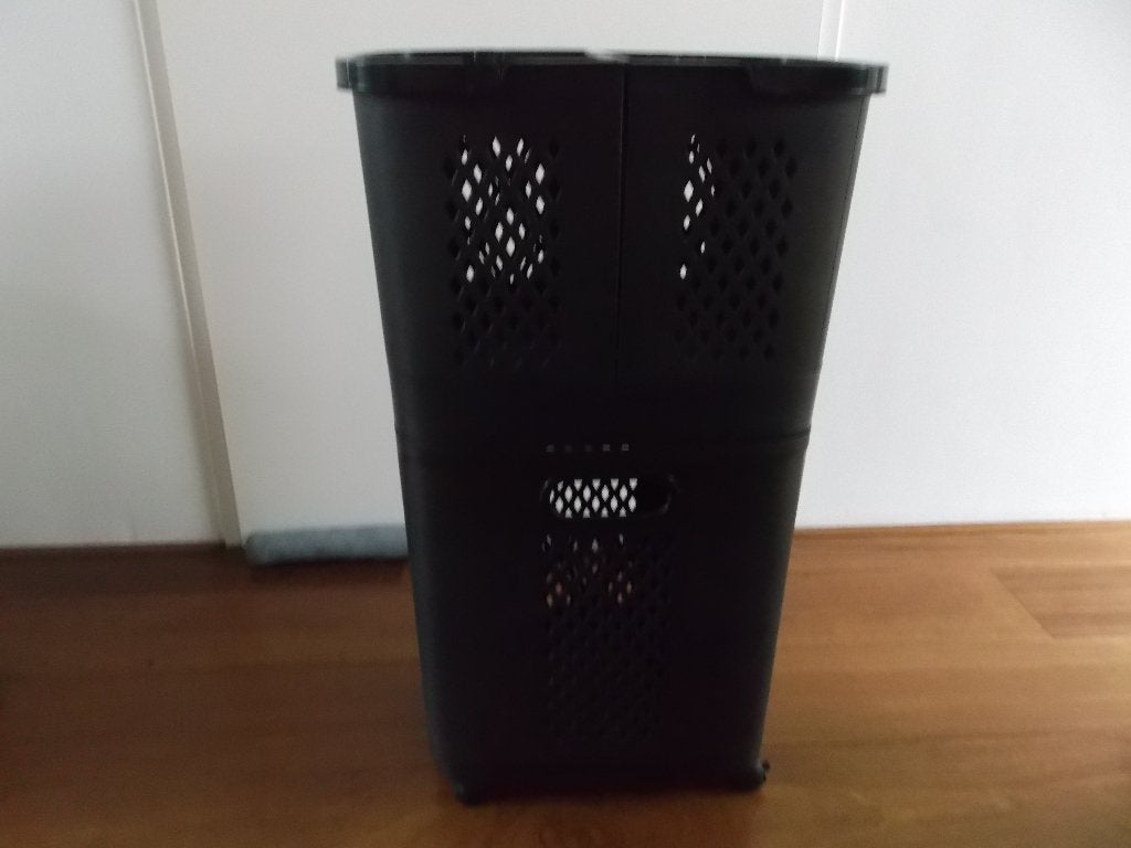 te koop zwarte wasmand  , 3 vakken, Ophalen, Gebruikt, Wasmand, Overige merken