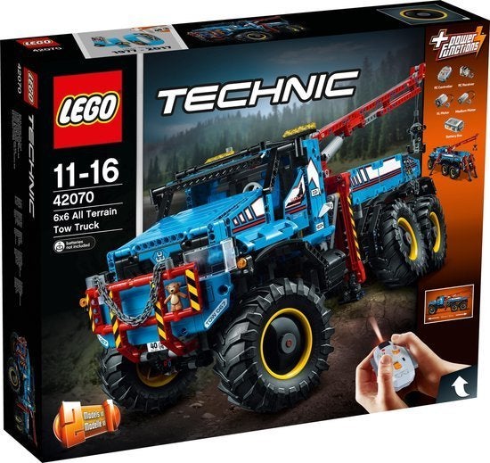 LEGO Technic 42070 – 6x6 All Terrain Tow Truck, Kinderen en Baby's, Speelgoed | Duplo en Lego, Lego, Nieuw, Ophalen of Verzenden