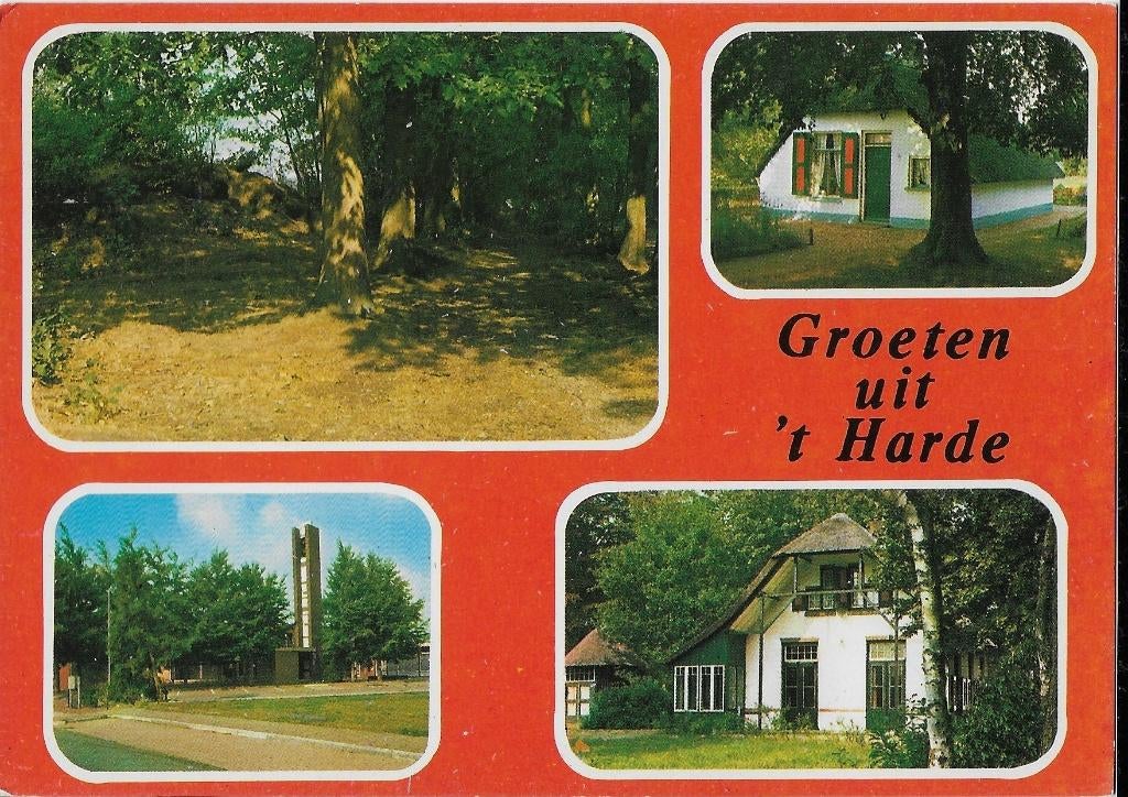 Ch706 Ongelopen ansichtkaart groeten uit ; t harde, Ophalen of Verzenden, 1980 tot heden, Ongelopen, Gelderland