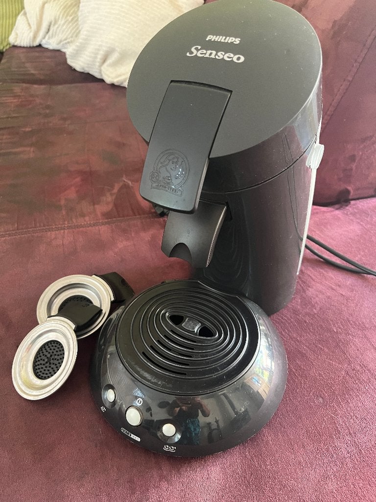 Philips Senseo HD6553 Koffiepadapparaat Zwart, Gebruikt, Koffiemachine, Ophalen of Verzenden, 2 tot 4 kopjes