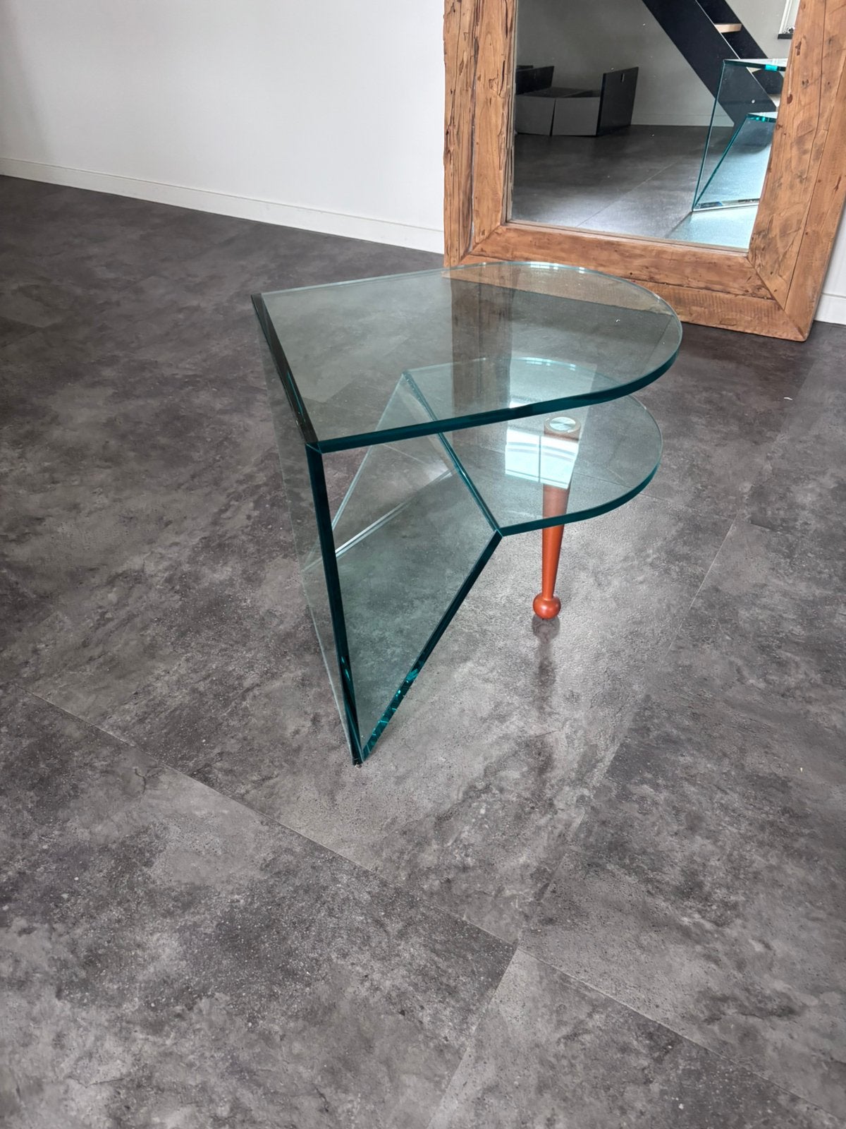 Glazen salontafel model Birillo, Hermian Sneyders De Vogel, Ophalen, Gebruikt, Rechthoekig