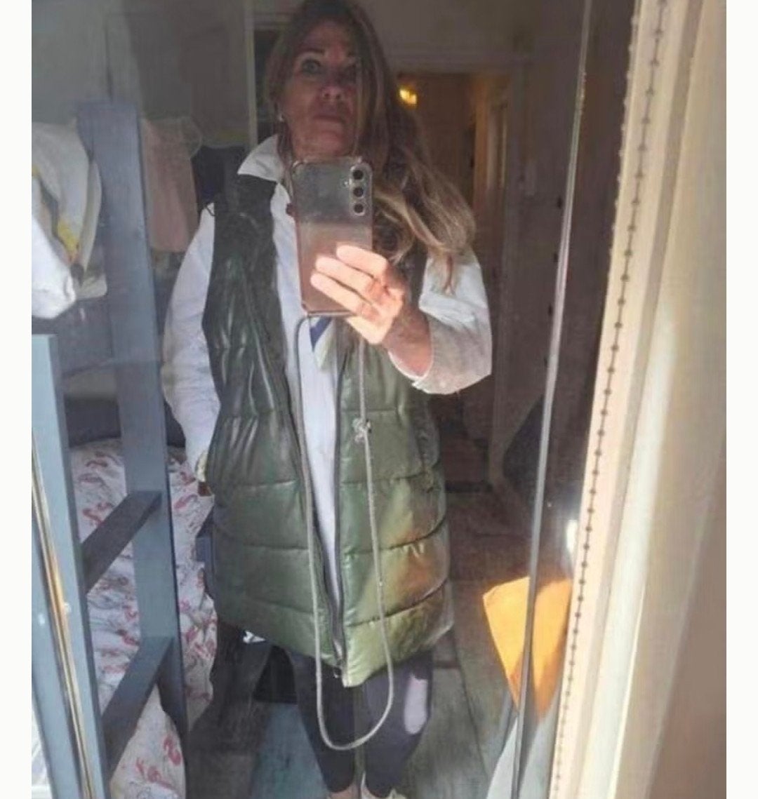 Nieuwe lederlook bodywarmer super mooie, Kleding | Dames, Ophalen of Verzenden, Nieuw, Zwart