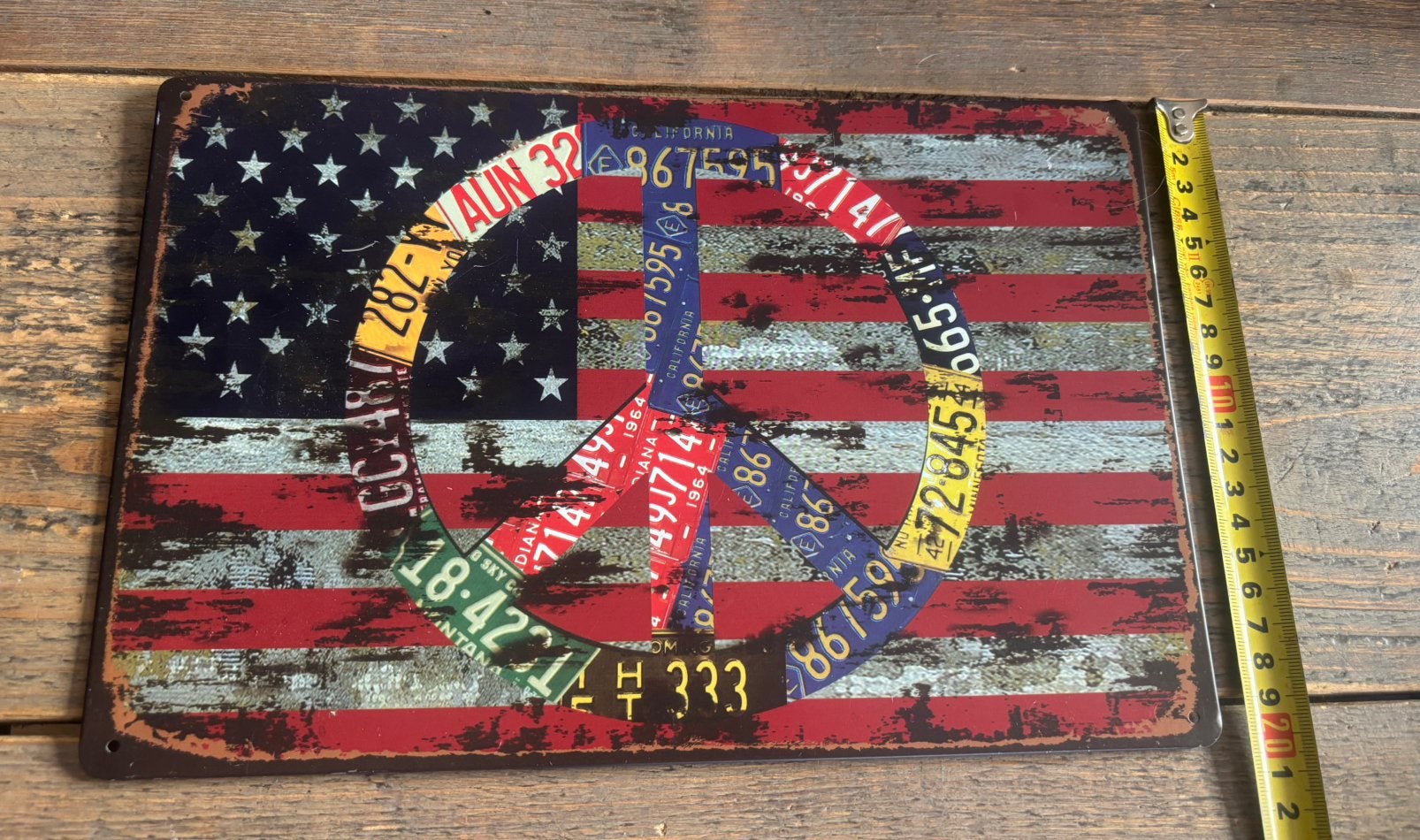 New: vintage look wandbord Amerika, Antiek en Kunst, Ophalen of Verzenden