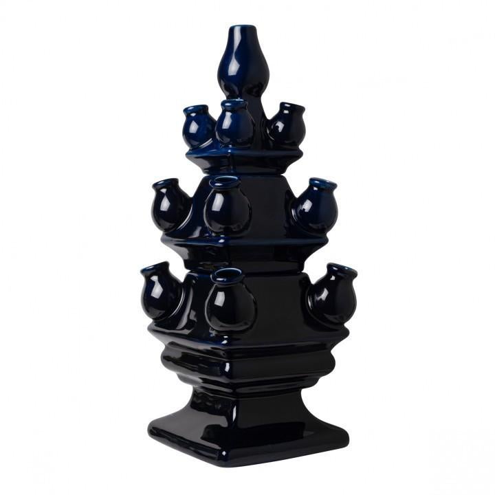 Nieuwe Heinen Tulpenvaas 3-delig - Blauw - Keramiek - 40 cm, Ophalen of Verzenden, Nieuw, Blauw