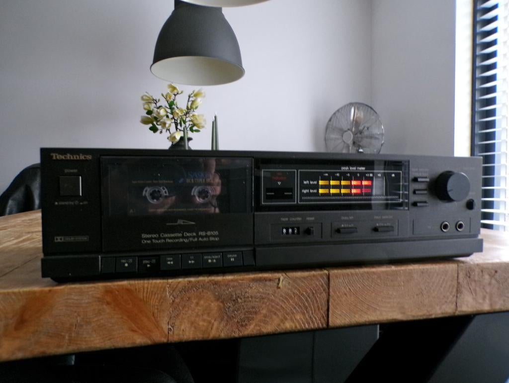 Mooi Vintage Technics Cassette deck type RS-B105, Ophalen of Verzenden, Enkel, Overige merken, Tiptoetsen