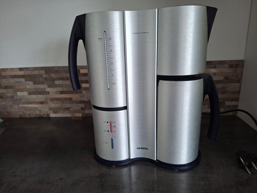 Siemens koffiezetapparaat  F.A. Porsche, Witgoed en Apparatuur, Koffiezetapparaten, Ophalen, Gebruikt, 10 kopjes of meer, Koffiemachine