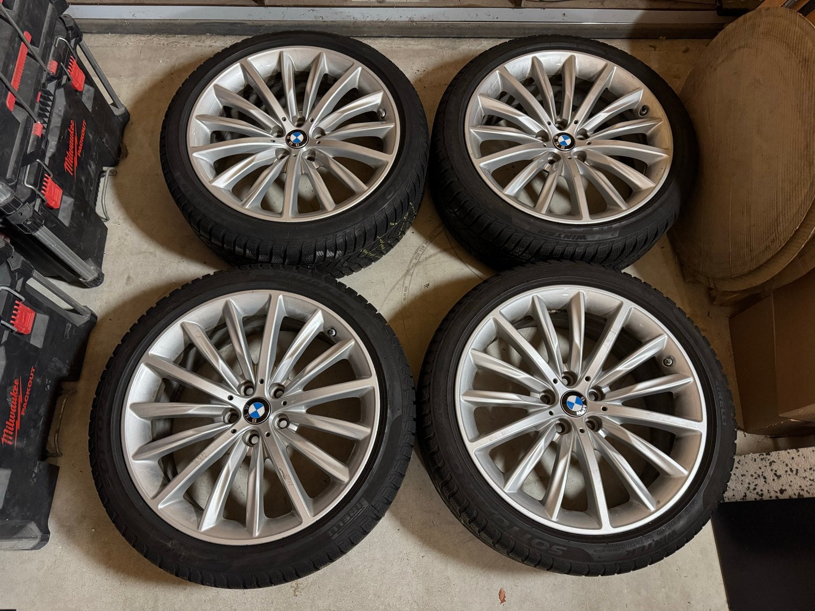BMW Winterbanden met Velgen 19” styling 633, nieuwe sensoren, Banden en Velgen, Winterbanden, Personenwagen, Ophalen
