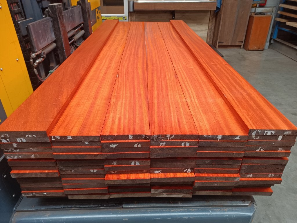 Padoek 26x190mm meubel droog, 25 tot 50 mm, Nieuw, Ophalen of Verzenden, Plank