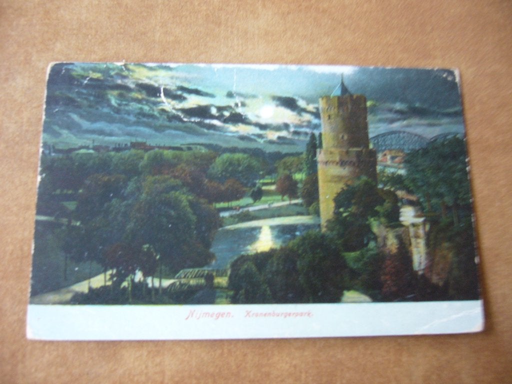 NIJMEGEN  =  KRONENBURGERPARK    1913, Ophalen of Verzenden, Voor 1920, Gelopen, Gelderland