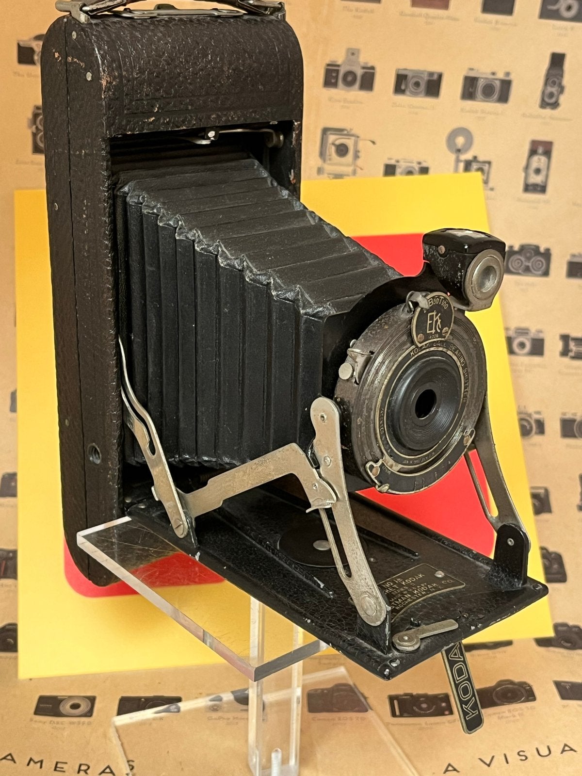 Antieke Kodak No. 1A Pocket Kodak vouwcamera, Ophalen of Verzenden, Voor 1940, Fototoestel