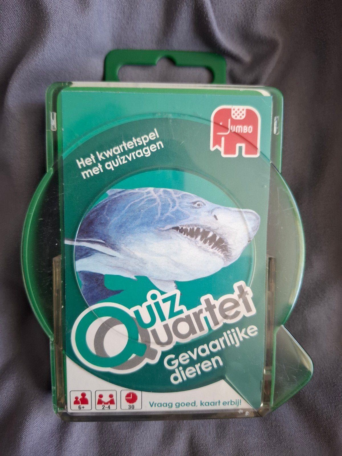 Jumbo Quiz Kwartet Gevaarlijke Dieren, Hobby en Vrije tijd, Drie of vier spelers, Ophalen of Verzenden, Gebruikt, Jumbo