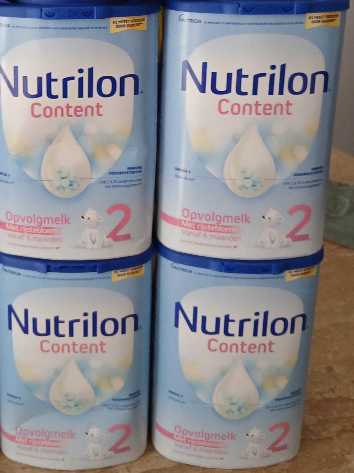 4 Ongeopende pakken Nutricia Nutrilon Content 2 THD 08/08/27, Ophalen of Verzenden, Nieuw, Overige typen, Nutrilon