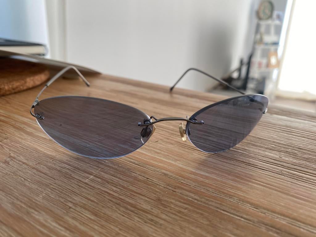 giorgio armani zonnebril unisex, Overige merken, Zonnebril, Blauw, Ophalen of Verzenden