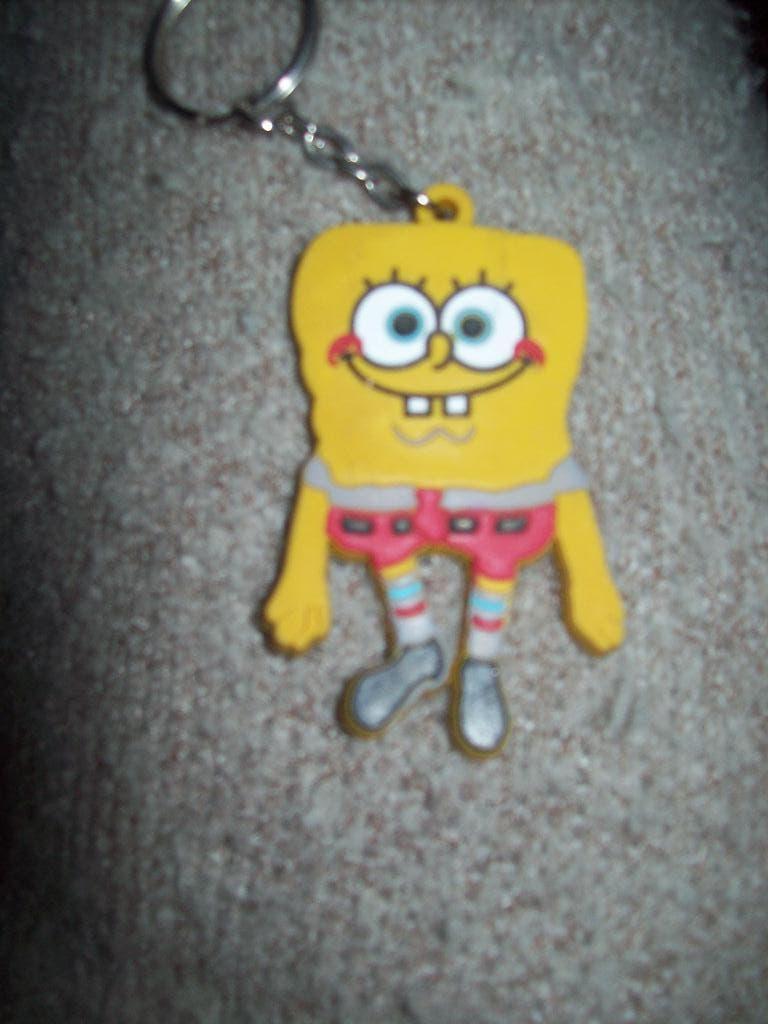 Spons Bob Sleutelhanger, Verzamelen, Sleutelhangers, Ophalen of Verzenden, Gebruikt, Knuffel of Figuurtje