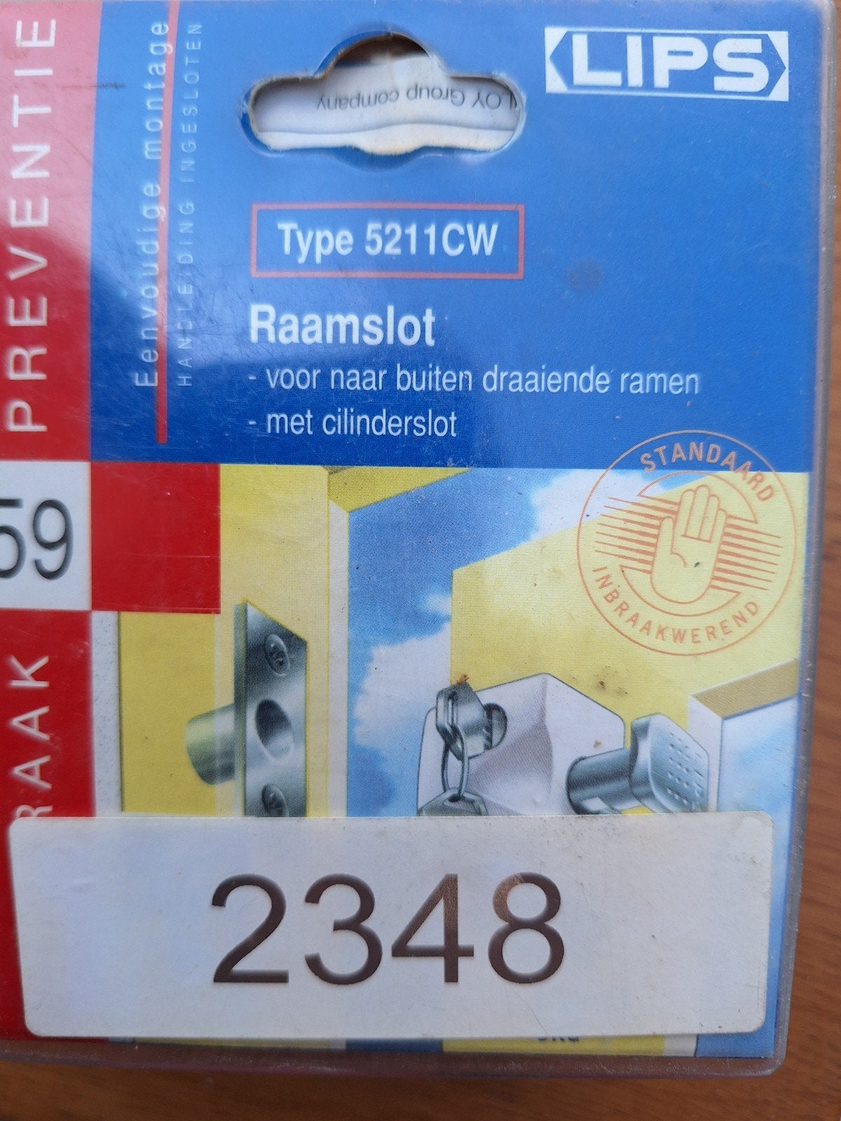 Lips raamslot Type 5211CW - Nieuw in ongeopende verpakking, Ophalen of Verzenden