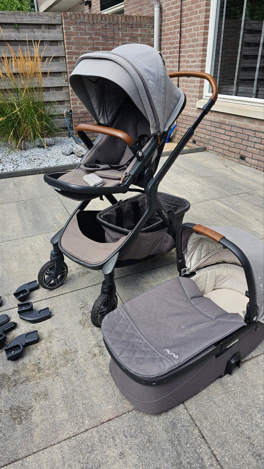 Nuna Demi Grow Oxford met Reiswieg, Gebruikt, Combiwagen, Met reiswieg, Ophalen