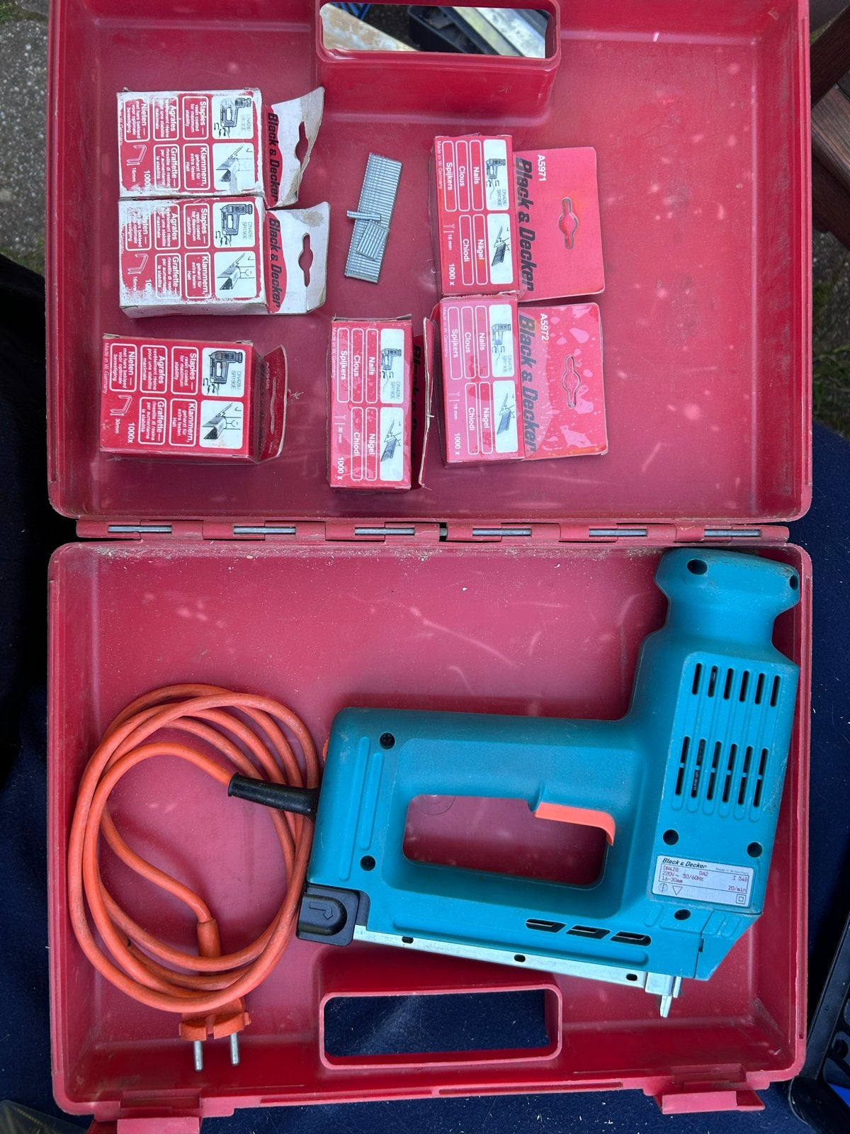 Black & Decker Tacker DN428 met Nieten en Spijkers, Ophalen of Verzenden, Gebruikt