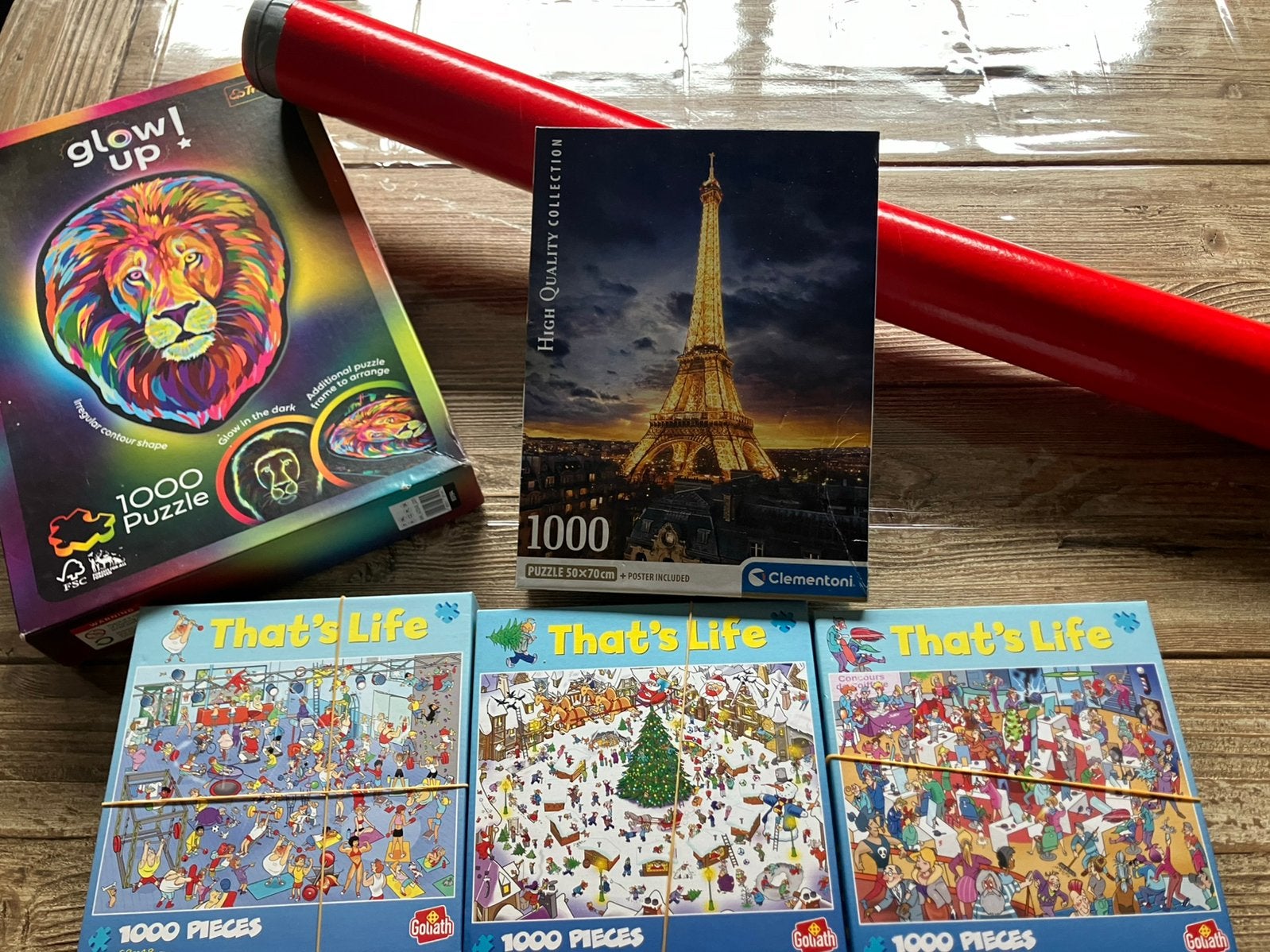 Puzzels + puzzelmat., Ophalen, 500 t/m 1500 stukjes, Zo goed als nieuw, Legpuzzel