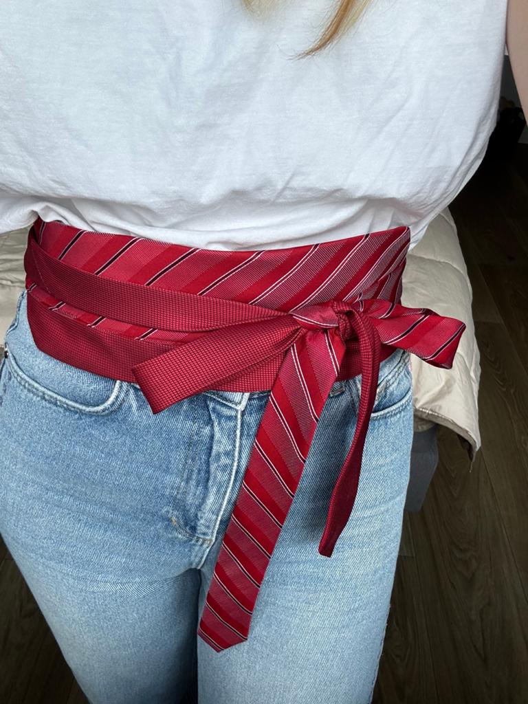 Unieke Handgemaakte Stropdas Riem - Harry Styles Concert, Kleding | Dames, Riemen en Ceinturen, Verzenden, Tailleriem, Zo goed als nieuw