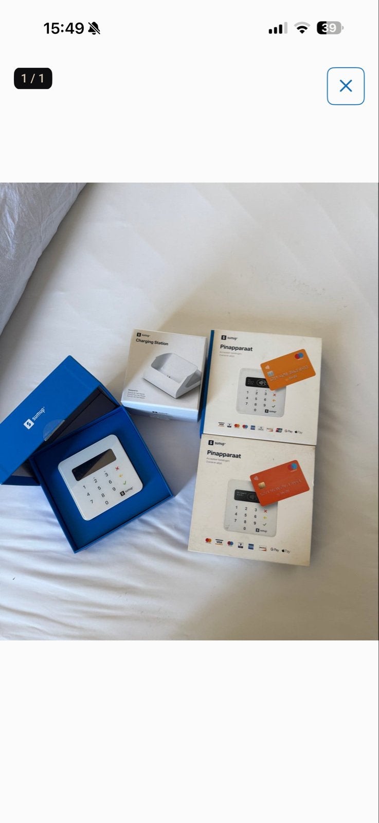 3 Sumup Pinapparaten met Oplaadstation - Nieuw & Z.G.A.N., Ophalen of Verzenden