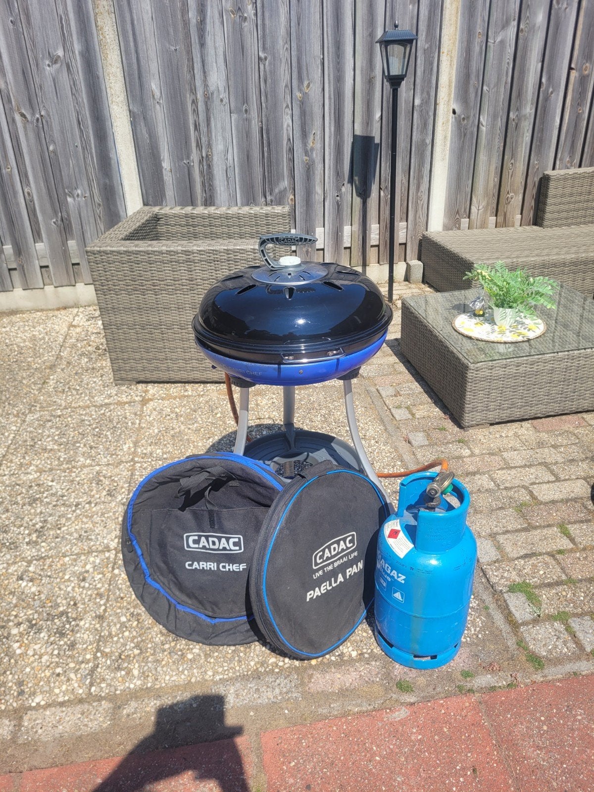 Cadac skottelbraai, Ophalen, Gebruikt, Cadac