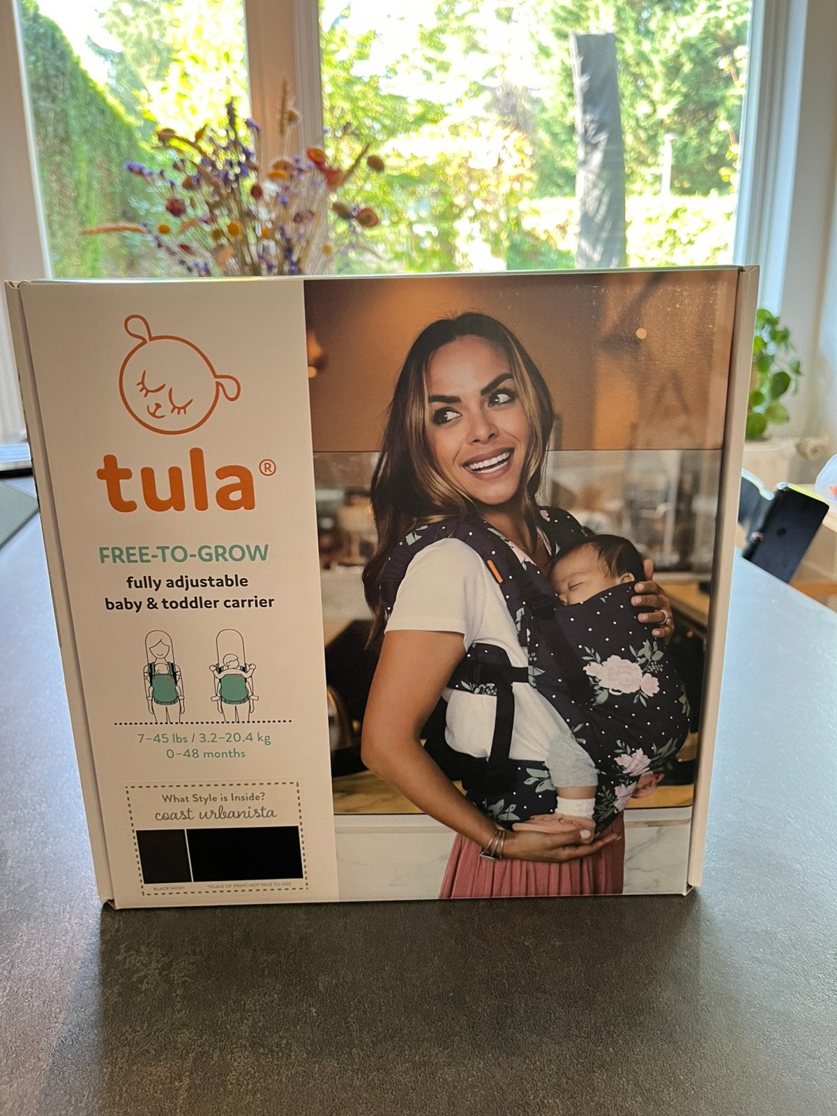 Tula Free-to-Grow Coast Carrier Urbanista Black Mesh, Kinderen en Baby's, Buik of Rug, Zo goed als nieuw, Draagzak, Ophalen