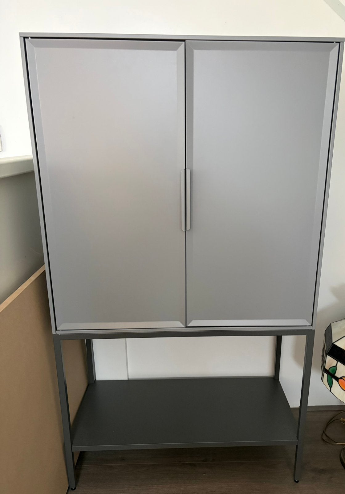Metalen kast Ikea, Ophalen, 100 tot 150 cm, 50 tot 100 cm, Zo goed als nieuw