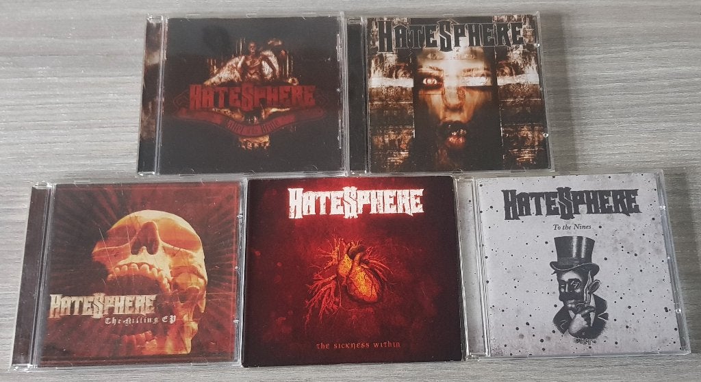 5 Cd's Hatesphere [Thrash/Death Metal], Ophalen of Verzenden, Zo goed als nieuw, Death metal