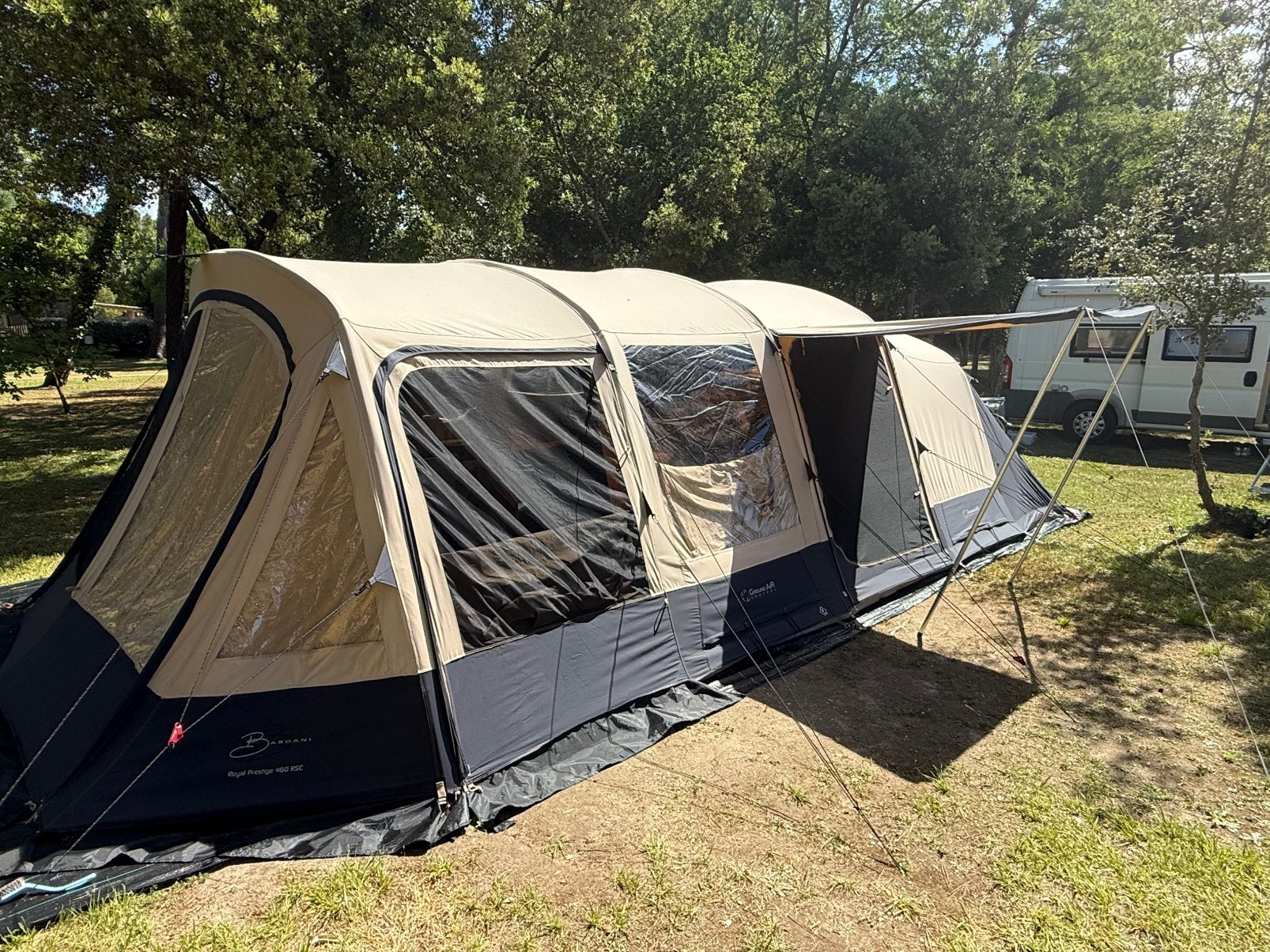 Bardani royal prestige 460 tent uit 2023, Caravans en Kamperen, Tenten, Ophalen, Zo goed als nieuw, Tot en met 6