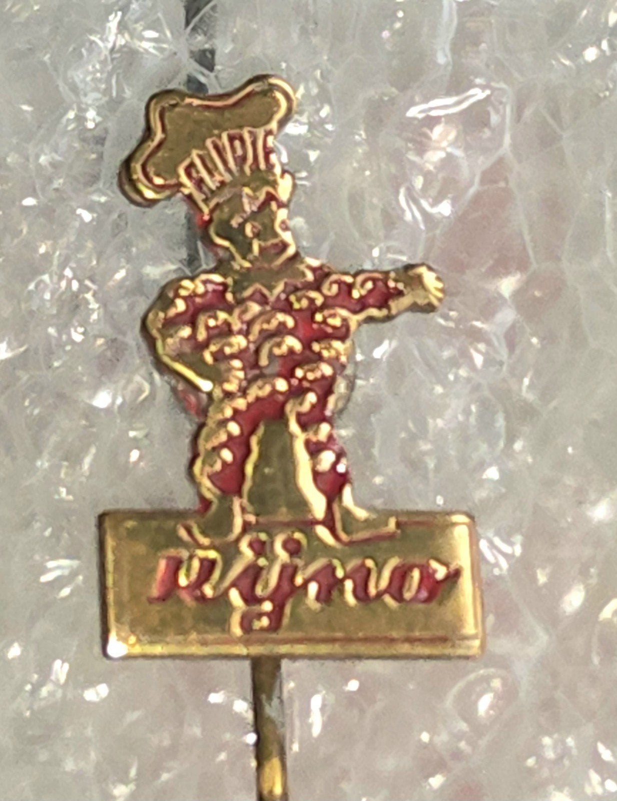 Vintage Speldje Flipje Rijno - Fruitbaasje Tiel, Ophalen of Verzenden, Gebruikt, Overige onderwerpen, Speldje of Pin
