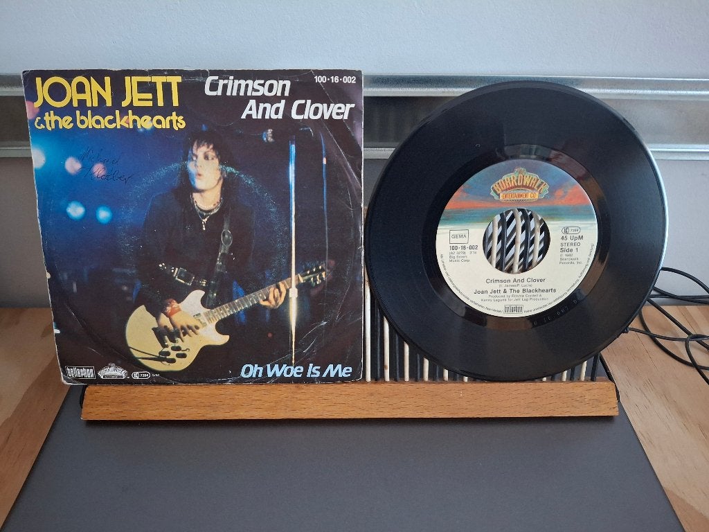 Joan Jett-Crimson and clover(362) 2 euro vaste prijs, Ophalen of Verzenden, Zo goed als nieuw, 7 inch, Pop