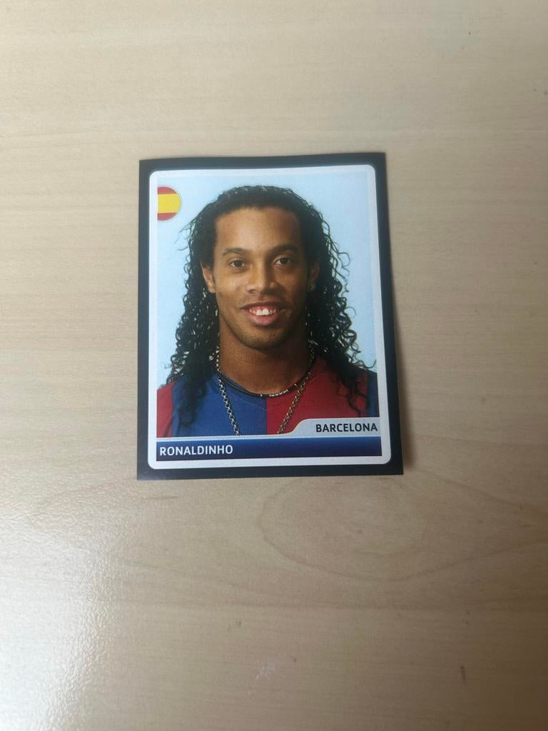 Ronaldinho Panini UEFA Champions League 2006-2007 Sticker, Ophalen of Verzenden, Zo goed als nieuw, Sticker