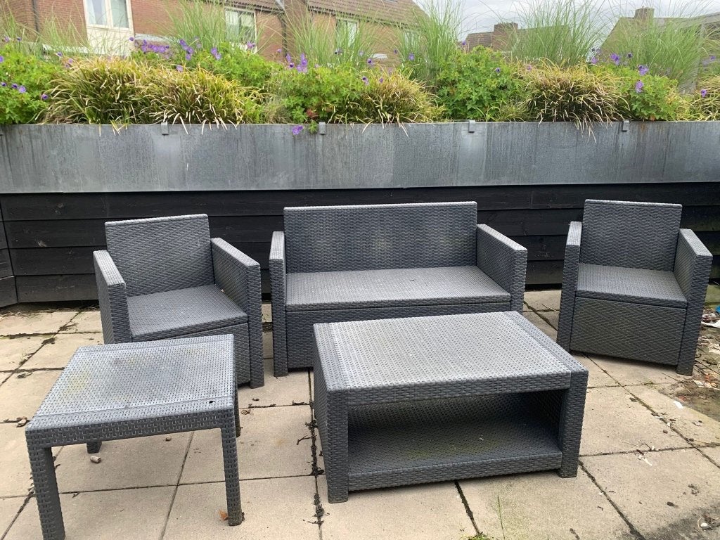 Tuinset, Ophalen, Gebruikt