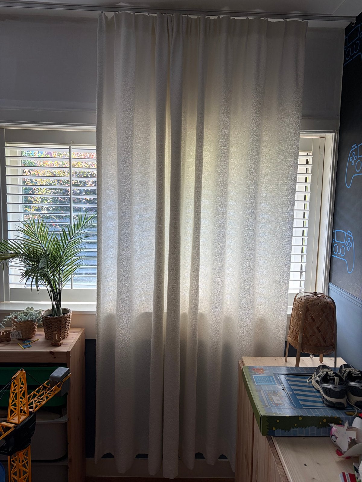 Gordijnen wit - 2x 175x226 cm, Huis en Inrichting, Stoffering | Gordijnen en Lamellen, Wit, Ophalen of Verzenden, Gordijn, Lichtdoorlatend