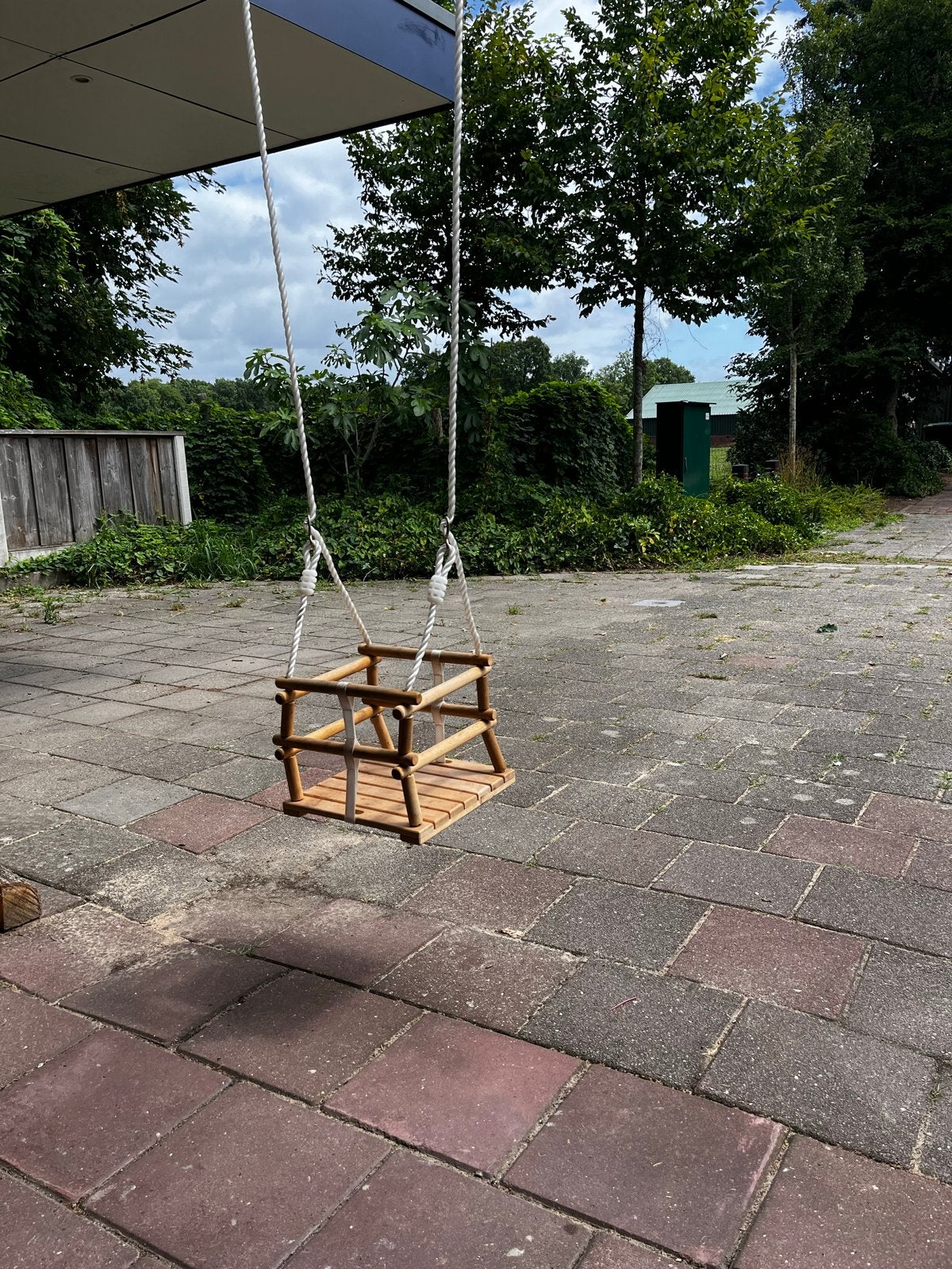 Houten babyschommel voor binnen en buiten, Ophalen of Verzenden, Gebruikt, Schommel