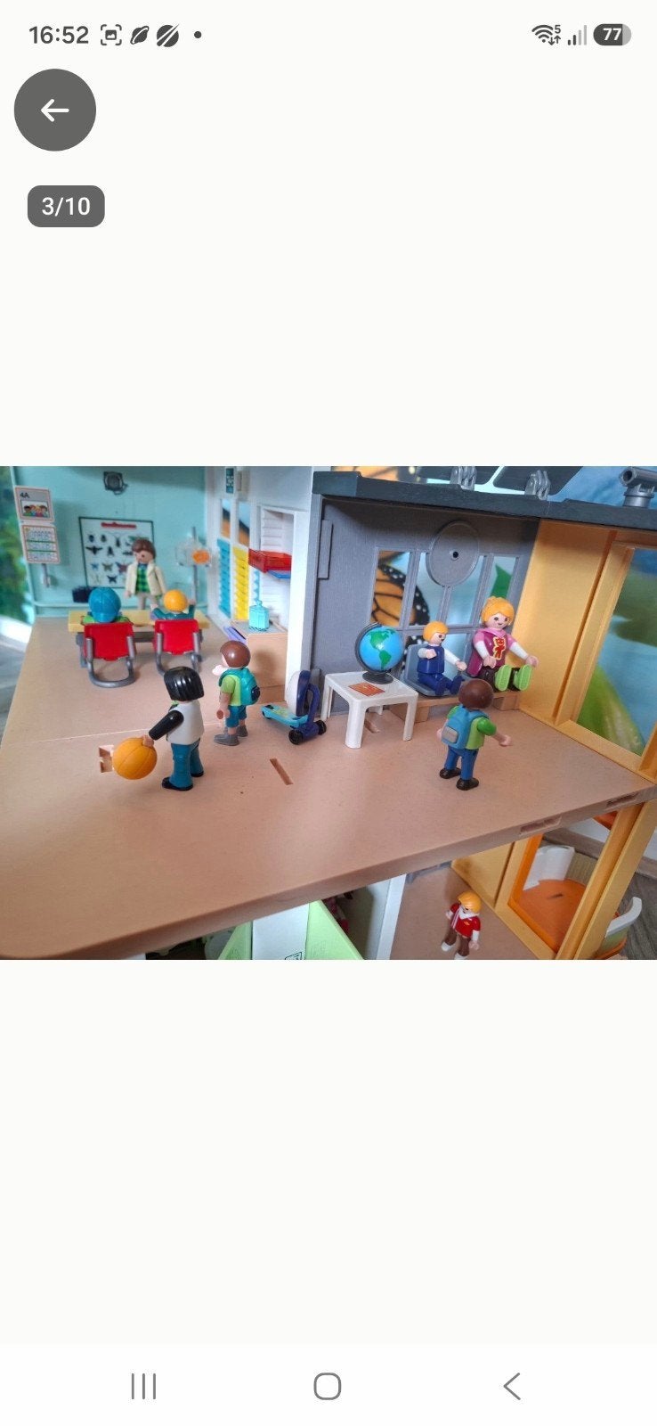 Playmobil School met bus en figuren - Complete set, Ophalen, Gebruikt, Gebouw, Complete set