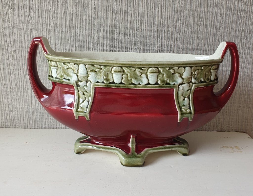 Jardinière De Bruyn (Fives-Lille) - Art Nouveau/36 cm, Ophalen of Verzenden