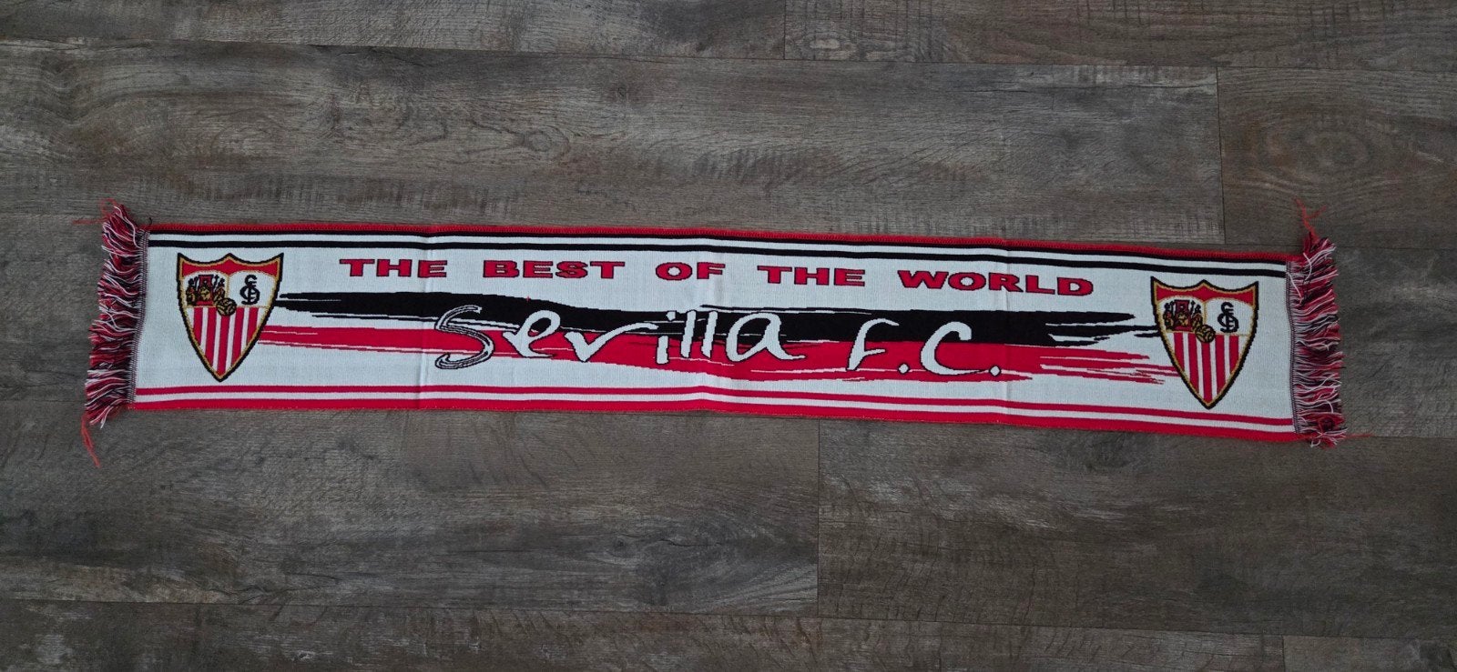 Sjaal Sevilla FC, Ophalen of Verzenden, Zo goed als nieuw, Buitenlandse clubs, Vaantje of Sjaal