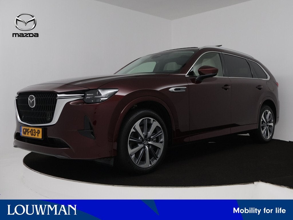 Mazda CX-80 2.5 e-SkyActiv PHEV Takumi Plus 6p. | Leder | PA, Auto's, Mazda, 12 maanden, Gebruikt, Euro 6, 4 cilinders