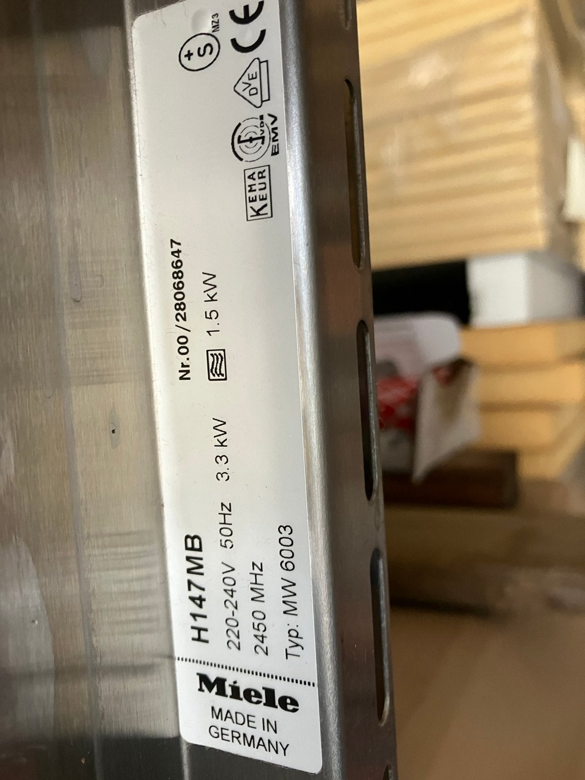 Miele combimagnetron HI47MB met oven, Ophalen of Verzenden, Zo goed als nieuw, Minder dan 50 watt