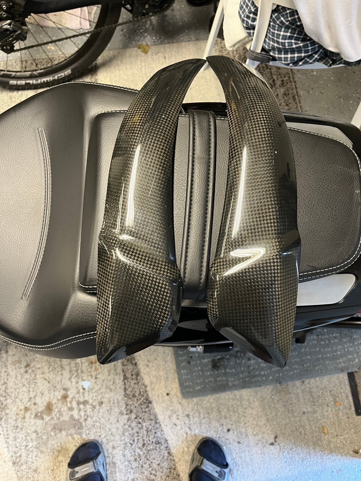 BMW S1000RR Carbon Tankbescherming - Echt Carbon, Ophalen of Verzenden, Gebruikt
