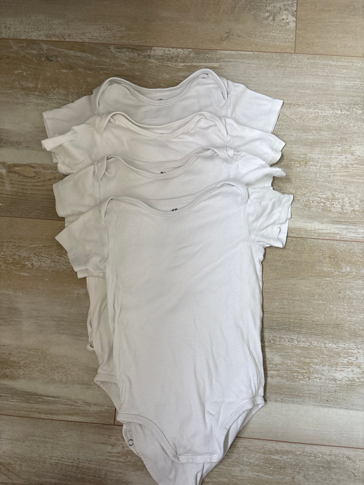 H&M Witte Rompers - Maat 104 (4 stuks), Ophalen of Verzenden, Gebruikt, Jongetje of Meisje