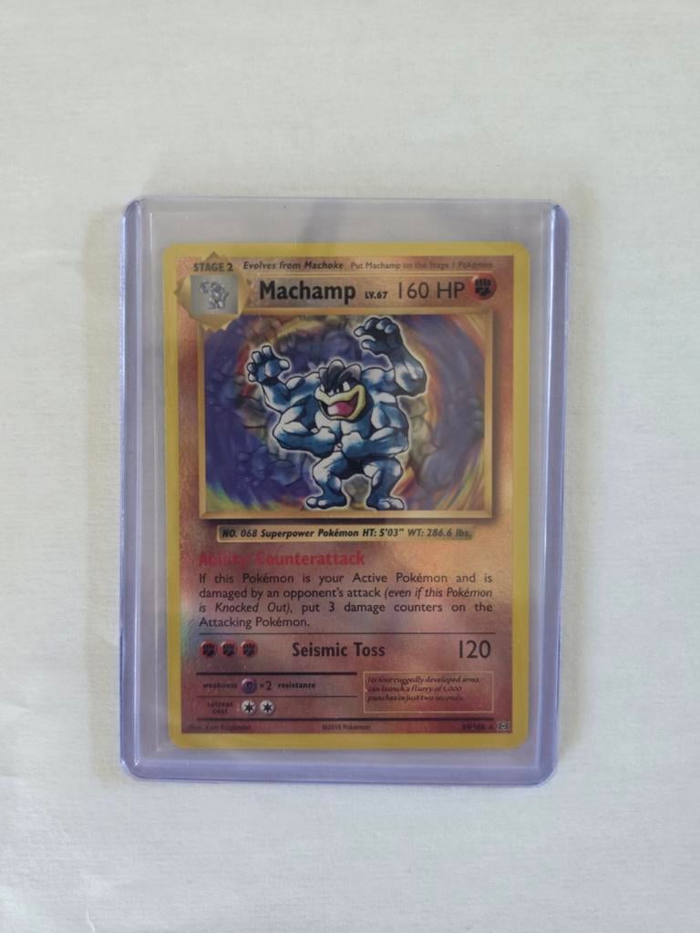 Pokémon Kaart: Machamp  - Zeldzaam, Ophalen of Verzenden, Zo goed als nieuw, Losse kaart
