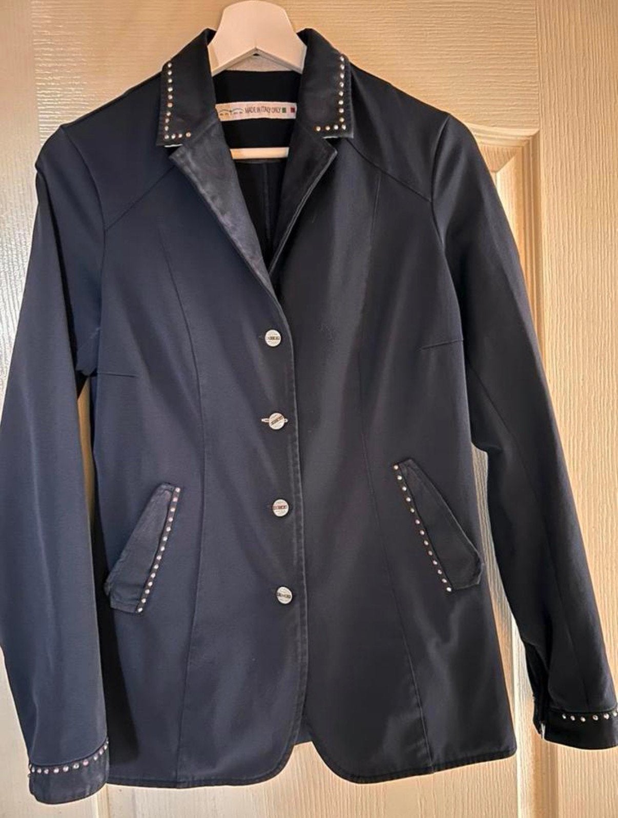 Animo blauw rijjasje maat D-38, Dieren en Toebehoren, Paardrijkleding, Blauw, Gebruikt, Animo, Ophalen of Verzenden