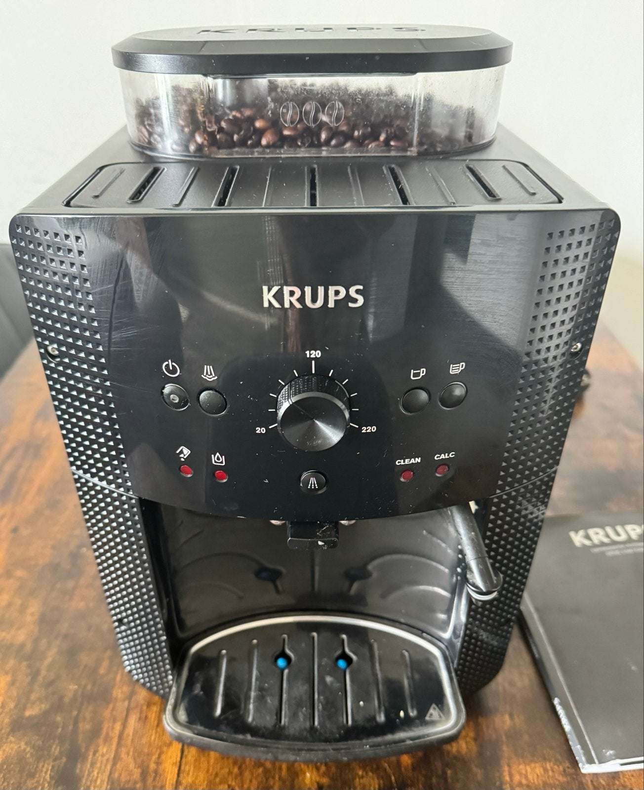 Krups Espresseria Automatic EA80 EA81 - Volautomatische koff, Afneembaar waterreservoir, Gebruikt, Espresso apparaat, 4 tot 10 kopjes