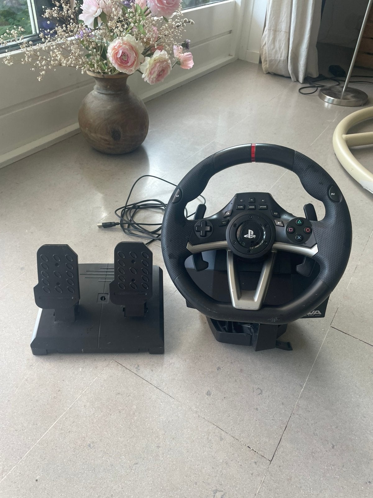 Racewheel voor playstation Hori RWA, Ophalen, Gebruikt, Controller, PlayStation 1