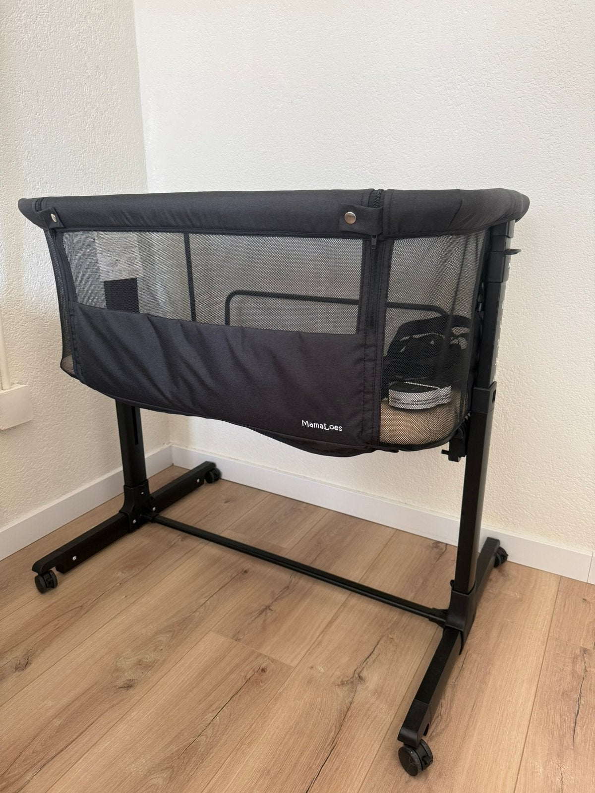 Co sleeper Mamaloes Noé zwart NIEUW NIET GEBRUIKT, Ophalen, Zo goed als nieuw, Wieg